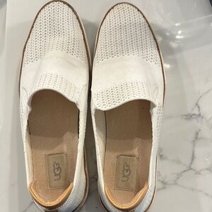 UGG White Sneakers Breathable Slip-On Comfort